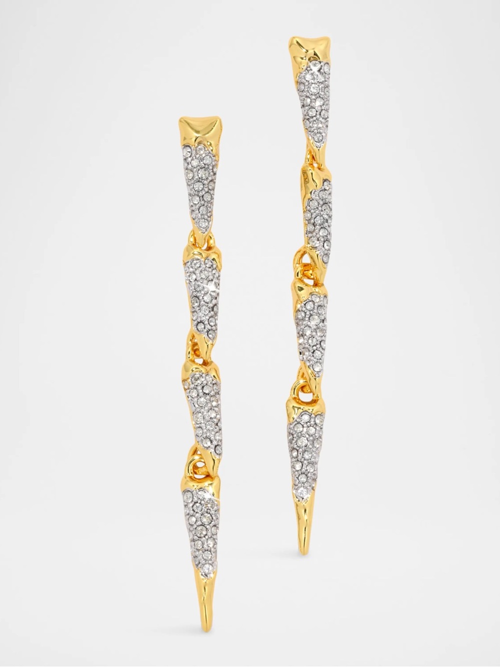 Alexis Bittar Solanales Crystal Spear Linear Earrings